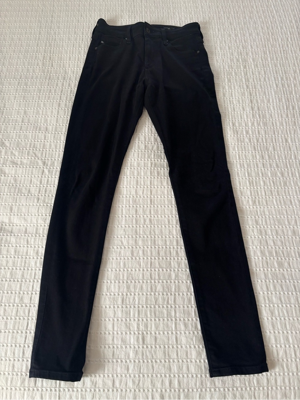 AG Adriano Goldschmied Farrah Skinny Jeans in Black Size 24R